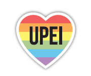 040962046340 UPEI Rainbow Heart Sticker