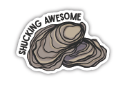 040962054079 Shucking Awesome Oysters Sticker