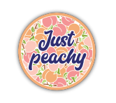 040962061442 Just Peachy Sticker