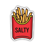 040962063200 Salty Fries Sticker