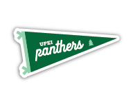 040962073827 UPEI Panthers Pennant Sticker