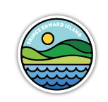 040962079102 Prince Edward Island Waves Sticker