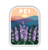 040962087336 Pei Sunset & Flowers Sticker