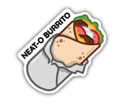 040962090848 Neat-O-Burrito Sticker