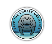 040962100295 Save The Chubby Mermaids Sticker